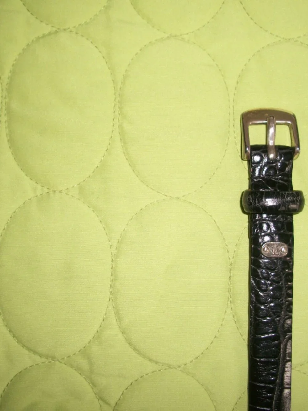Ralph Lauren Black Leather Belt Size XL
